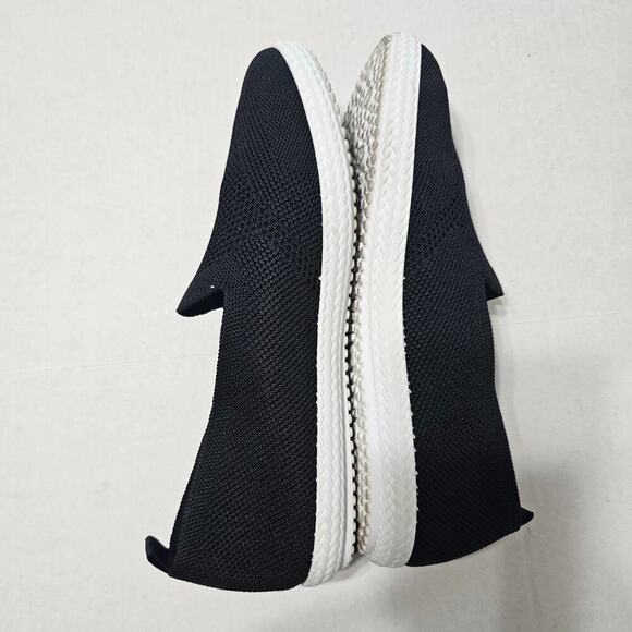 TOMMY BAHAMA Knit Memory Foam Slip-Ons Black White Size 10 - Picture 2 of 8